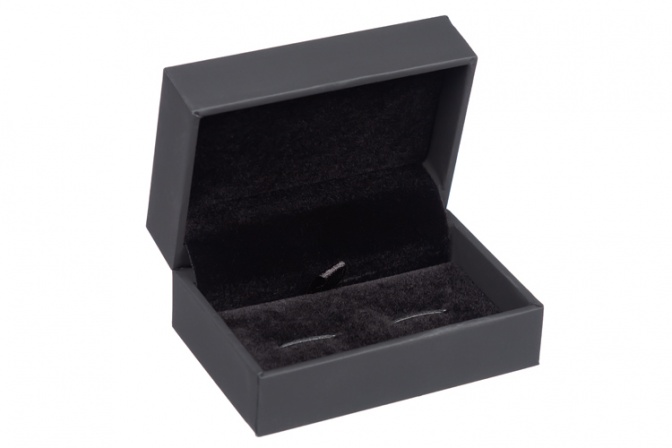 Anchor Cufflinks on Black Background